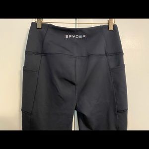 Spyder Navy Fleece Leggings